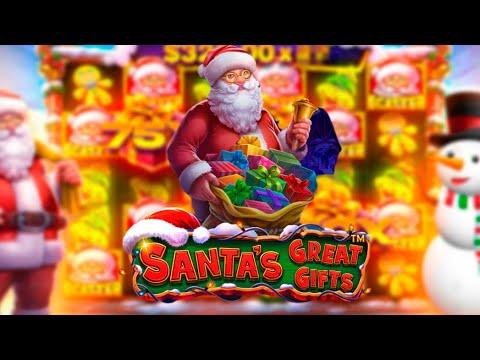 ДОШЕЛ ДО ЧЕТВЕРТОЙ БОНУСКИ В НОВОМ SANTA'S GREAT GIFTS (ПОДАРОК X100)