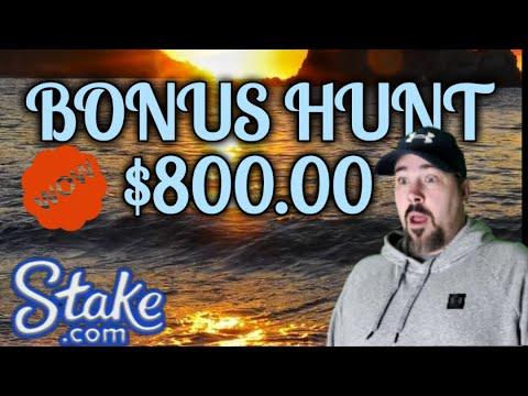 BONUS HUNT  $800.00... Real Slots!!! , Real Money!!!  