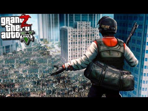 НАЧАЛО ЗОМБИ АПОКАЛИПСИСА! ВИРУС НА УЛИЦАХ ГОРОДА В ГТА 5 МОДЫ! ZOMBIE ОБЗОР МОДА GTA 5! | 1 СЕРИЯ