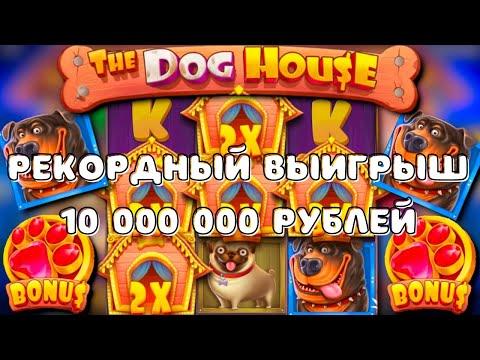 РЕКОРДНЫЙ ВЫИГРЫШ В DOG HOUSE! ПОДНЯЛ 10 МИЛЛИОНОВ В DOG HOUSE! Сумасшедшее везение раз в жизни!