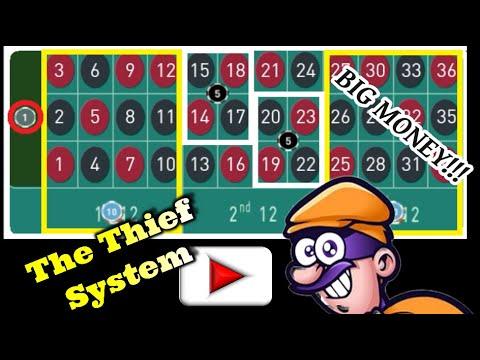 THE THIEF SYSTEM. Professional Betting Sequence To Roulette Win.