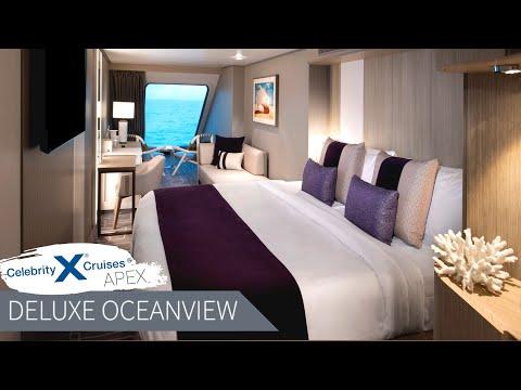 Deluxe Ocean View Stateroom (Forward Facing) | Celebrity Apex Full Walkthrough Tour & Review 4K