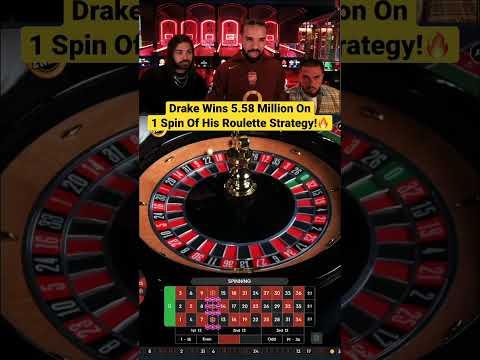 Drake Wins 5.58 Million On 1 Spin Of His Roulette Strategy! #drake #roulette #strategy #casino