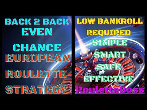 Back 2 Back Even Chance Roulette Strategy | Roulette Boss