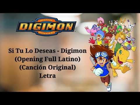 Digimon - Si Tu Lo Deseas (Opening Full Latino)(By: Cesar Franco) - Letra