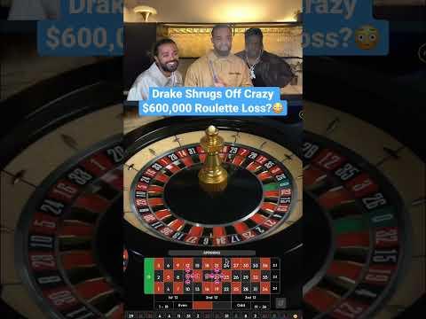 Drake Shrugs Off Crazy $600,000 Roulette Loss! #drake #roulette #casino #maxwin #bigwin #unlucky