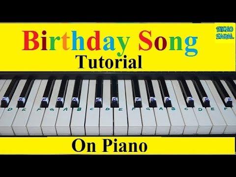 Birthday Song Tutorial On Piano With Notations