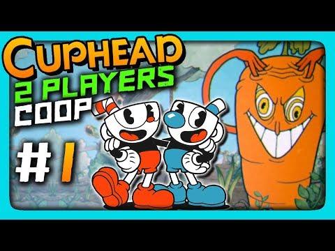 Cuphead 2 PLAYERS CO-OP Прохождение #1 ✅ МУЧАЕМСЯ ВДВОЕМ!