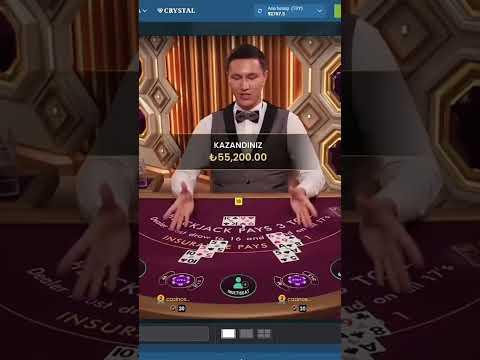 BLACKJACK TEK ELDE 55 BİN TL ! #casino #blackjack #rulettaktikleri #viral #keşfet