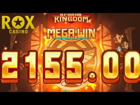 Ловим Джекпот от Клеопаты на слоте Scarab Kingdom в РОКС казино!