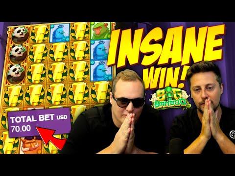 MEGA HIGH STAKES INSANE WIN ON BIG BAMBOO SLOT! 