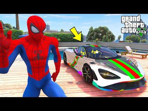 УГНАЛ ВСЕ МАШИНЫ ЧЕЛОВЕКА ПАУКА в ГТА 5 МОДЫ - SPIDER MAN в GTA 5