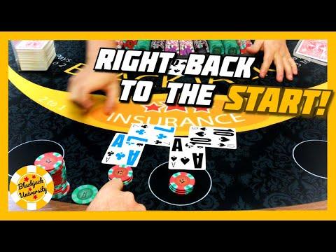 Right Back To The Start! Low Stake Blackjack Table | $100 Buy In