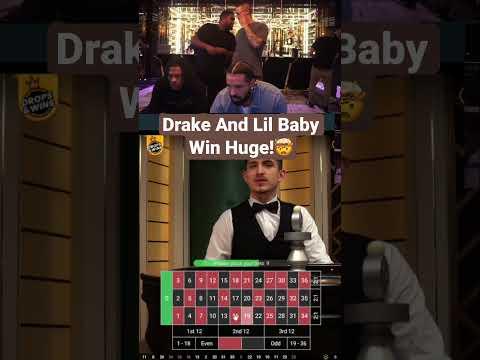 Drake And Lil Baby Win Huge On Roulette! #drake #lilbaby #roulette #bigwin