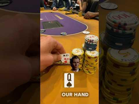 We Have QQ & RAISE $200. Flop Comes ACE HIGH 