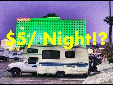 RV Life: SWEET $5 Casino Camp! Laughlin NV, Blacktop Boondocking