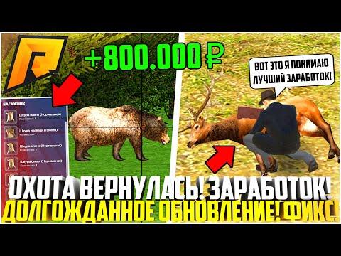 ОХОТА ВЕРНУЛАСЬ! ДОЛГОЖДАННОЕ ОБНОВЛЕНИЕ! СКОЛЬКО МОЖНО ЗАРАБОТАТЬ ЗА ЧАС ОХОТЫ В ЛЕСУ - RADMIR CRMP