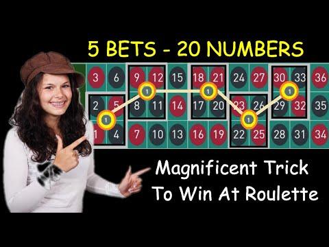 Magnificent Trick To Win At Roulette. Twenty Numbers, Five Bets