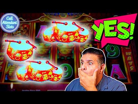 AMAZING Last Spin Bonus On Dancing Drums Prosperity Slot Machine! (Part 2)