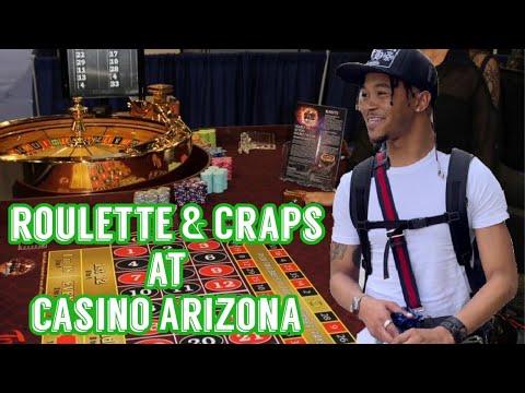 Roulette At Casino Arizona W/ Craps Dice Session. Three 7's And Three 11's Came Back 2 Back. Jackpot