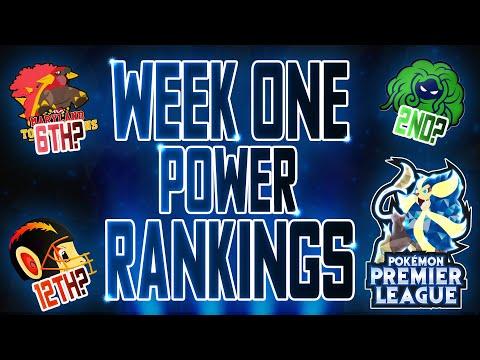 Pokemon Premier League: Power Rankings Week One!