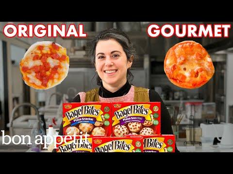 Pastry Chef Attempts To Make Gourmet Bagel Bites | Gourmet Makes | Bon Appétit