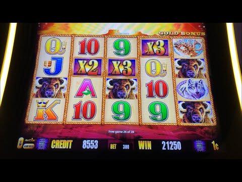 Buffalo Gold Slot Machine Bonus Jackpot! Harrahs Casino Arizona