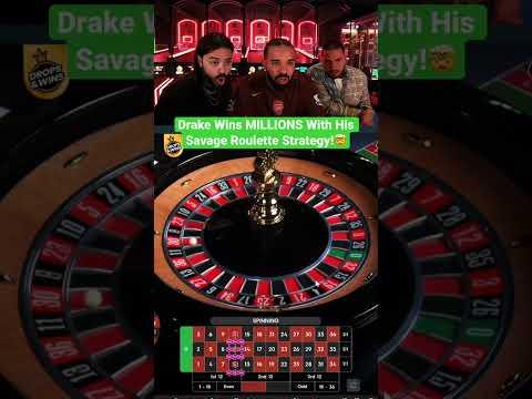 Drake Wins MILLIONS With His Savage Roulette Strategy! #drake #roulette #strategy #casino #maxwin