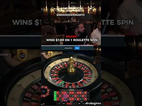 DRAKE WINS $12 MILLION ON ROULETTE! #shorts #drake #gambling #stake #onlinecasino