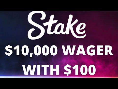 Stake Wager Session On Dice #1 $10,000 USD With $100!