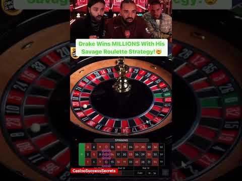 Drake Wins Millions With Crazy Betting Strategy On Roulette - Drake Gambling On Stake - Big Win