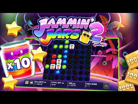 PLAYING JAMMIN JARS 2 100 SPINS FOR $10 BETS! BIG WIN! STAKE CASINO