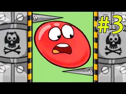 Несносный КРАСНЫЙ ШАР спасает любимую #3. Мультик ИГРА Red Ball 3 на Игрули TV