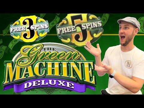 MAX BET Green Machine Deluxe Free Spin Bonanza!