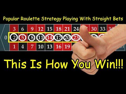 ♥ Popular Roulette Strategy Playing With Straight Bets ♦ This Is How You Win!!! ♣