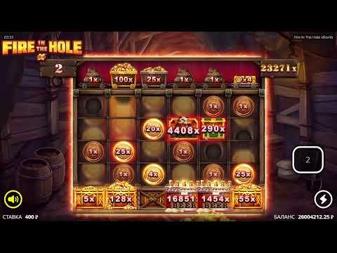 Лучший занос в казино Спрут ! Играем в слоте  Fire In The Hole 