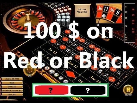 Roulette 100$ On RED Or BLACK Colors. A Random Results Strategy!