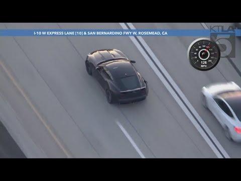 Authorities Pursue Driver In Stolen Vehicle In L.A. County