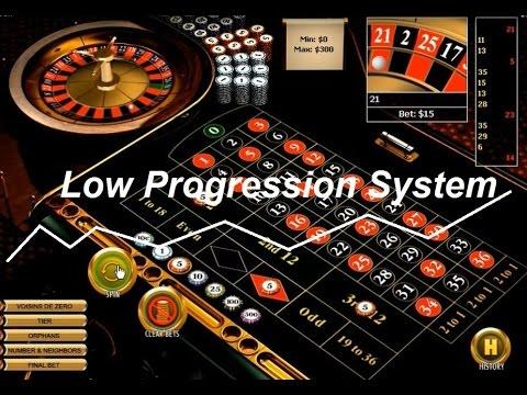 Roulette Low Progression Betting System With A Dozens And Colors Strategy.