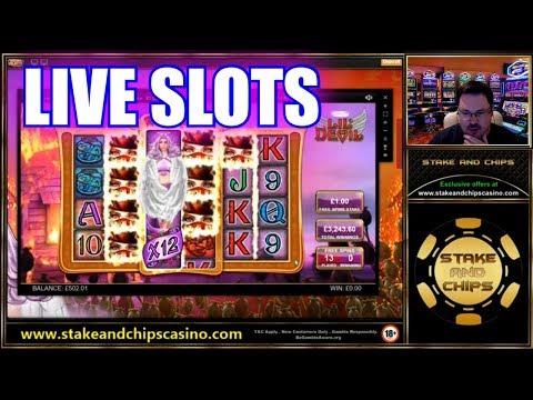 CASINO SLOTS LIVE - LOADS OF BONUS - Big Wins Stake And Chips Gambling