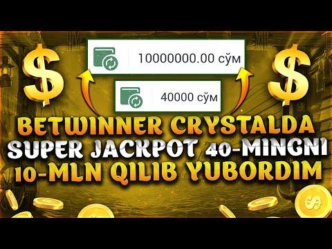 BETWINNERDA CRYSTALDA SUPPER JACKPOT, 40-MINGDAN 10-MLN QILIB YUBORDIM #1xbet #1xbet_games