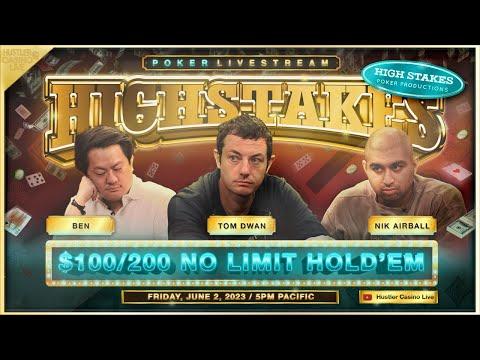 Tom Dwan Plays SUPER HIGH STAKES $100/200 W/ Ben, Nik Airball, Francisco, LSG Hank & Henry