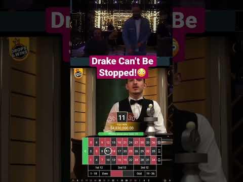 Drake Wins $5,000,000 On 1 Spin Of Roulette!#drake #bigwin #roulette #shorts #slots