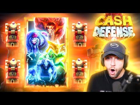 This *NEW* Slot Called Cash Defense Is An ACTUAL TOWER DEFENSE!! (Bonus Buys)