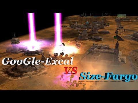 Generals Zero Hour | GooGle/Excal VS Size/Fargo 2vs2 Tournament R1