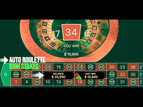 High Stakes At Auto Roulette With My Roulette System!