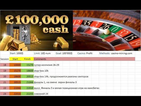 Roulette's Game 26. Marathon +100'000 USD Number 26