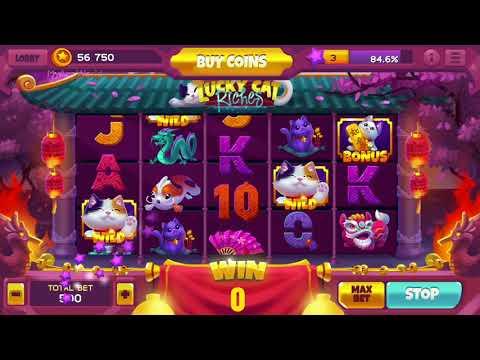 Lucky Cat Casino Slots Gameplay HD 1080p 60fps