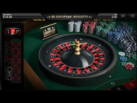 Играя 3 D European Roulette за реални пари