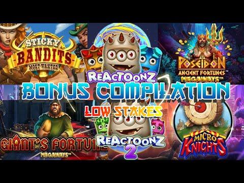 Low Stake Bonus Compilation, Reactoonz, Reactoonz2, Poseidon Megaways, Giants Fortune Megaways +More